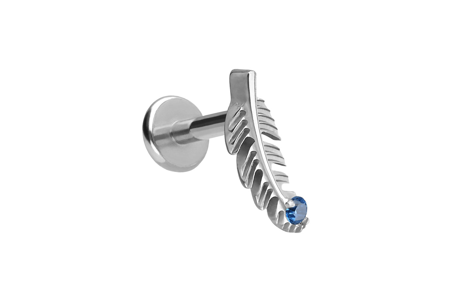 Titan Labret Piercing mit Push Fit FEDER